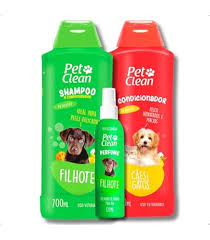 Kit Banho Pet Completo – Shampoo, Condicionador e Creme Shock Filhotes